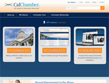 Tablet Screenshot of calchamber.com
